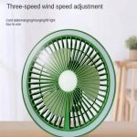 Rechargeable Fan With Table Lamp