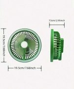 Rechargeable Fan With Table Lamp - Image 3