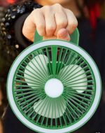 Rechargeable Fan With Table Lamp - Image 2